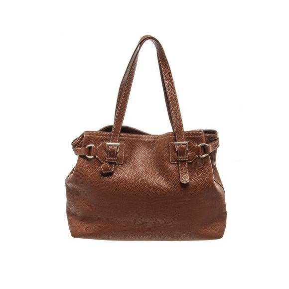 Prada Handbags - Prada Brown Leather Vitello Daino Shoulder Bag